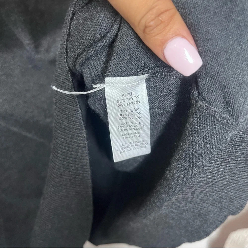 Calvin Klein Charcoal Knit With Button Accent - image 6